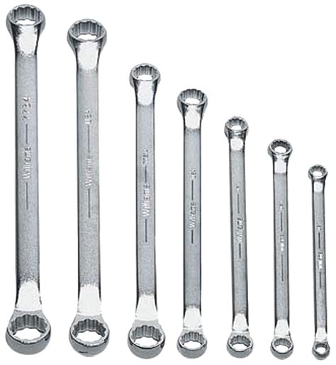 Double Head 10° Offset Box End Wrenches 12 Point 7 Piece Set Snap On