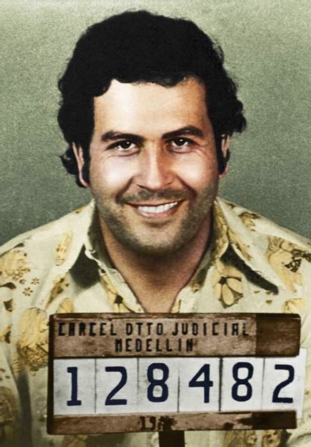 Pablo Escobar Mug Shot Glossy Poster Picture Photo Mugshot Medellin
