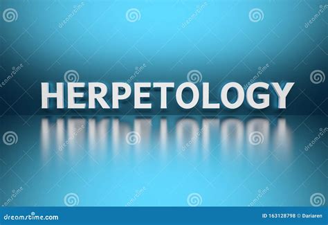 Word Herpetology On Blue Background Royalty Free Illustration