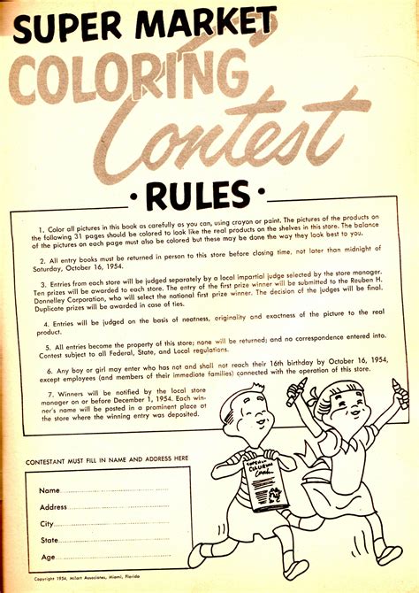 Coloring Contest Rules