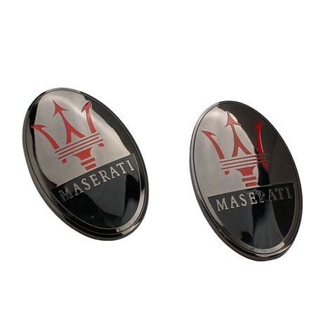 Maserati Granturismo Quatrroporte Ghibli Front Bumper Emblem Badge Black Ebay