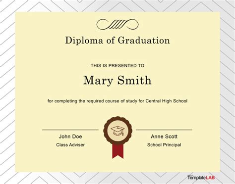 27 Real And Fake Diploma Templates High School College Homeschool