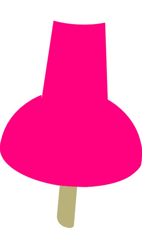 Pink Push Pin Clip Art At Vector Clip Art Online Royalty