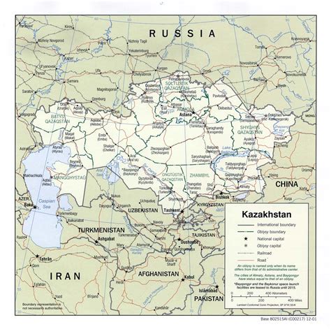 Map Of Kazakhstan Political Map Worldofmaps Net Online Maps And