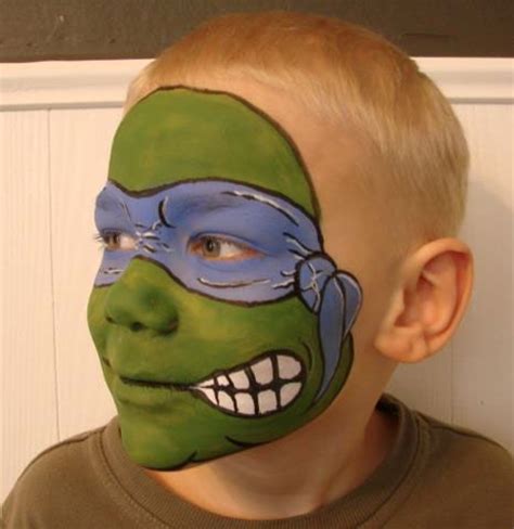 Ninja turtle face mask, funny cartoon mouth cover ️ 2021. Teenage Mutant Ninja Turtle! | Face Paint Designs | Ѽ ...