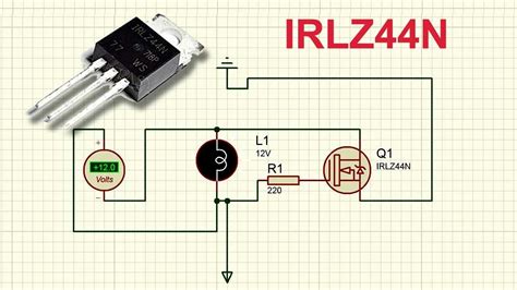 Processing Circuit Mosfet Irlz44n Safety From Dc 12v To 15v Youtube