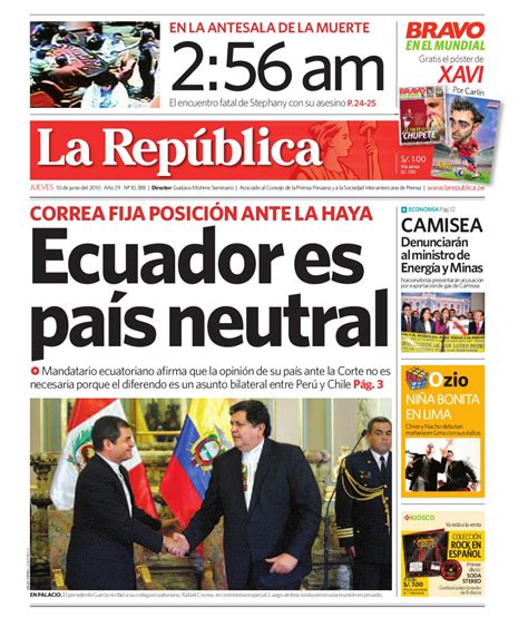 Edición Lima La República 10062010 By Grupo La República Publicaciones
