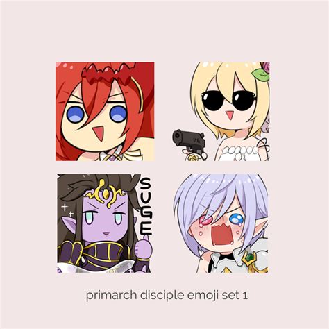 Emotes Primarch Disciples Emote Set 1 Granblue Fantasy Shaas Ko