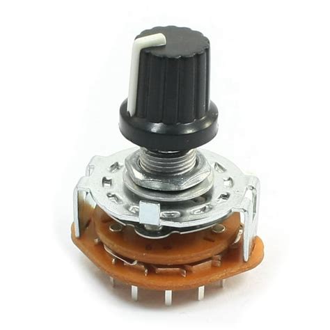 4 Position Rotary Selector Select Switch 3p4t 3 Pole 2 Deck 15 Pin