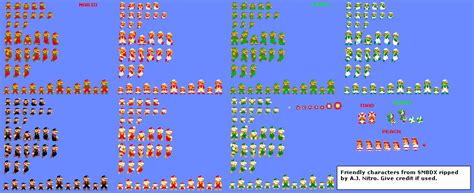 The Spriters Resource Full Sheet View Super Mario Bros Deluxe