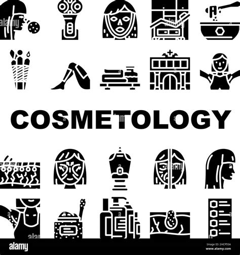 Cosmetology Beauty Procedure Icons Set Vector Stock Vector Image And Art