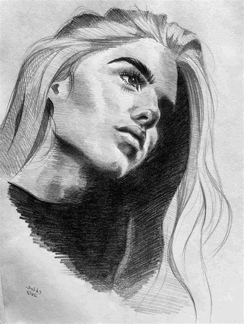 Pencil Drawing Basics For Beginners Portrait Drawing Self Portrait