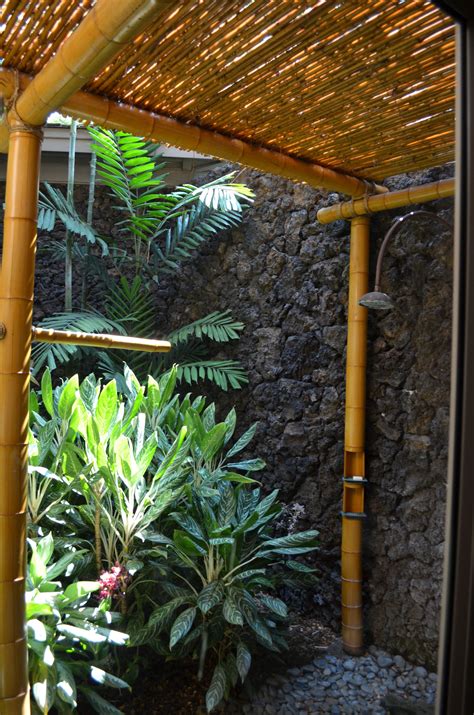 Great Outdoor Shower In Hawaii Small Budget Gardening