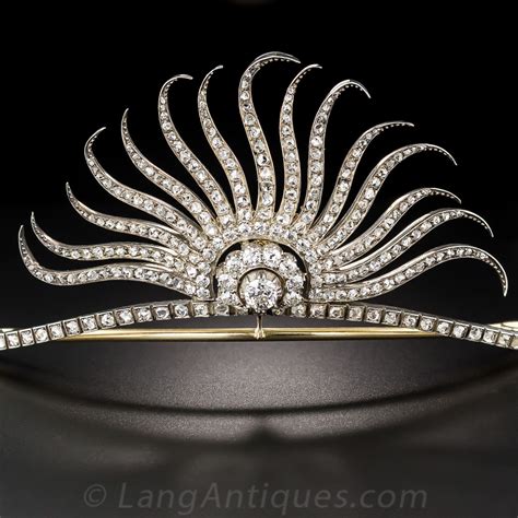 Victorian Diamond Tiara Vintage Jewelry