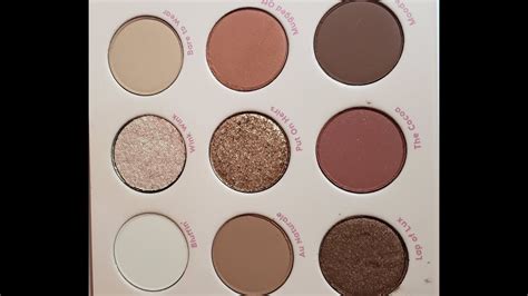 ColourPop Nude Mood Palette Swatches YouTube