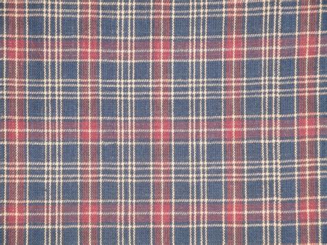 Homespun Material Plaid Material Navy Plaid Material Old