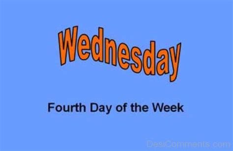 Wednesday Fourth Day Of The Week
