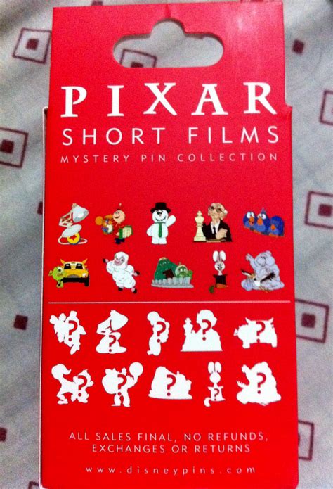 Pixar Short Films Mystery Pin Collection