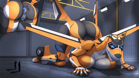 Rule 34 Aeromorph Aircraft Anus Anus Ass Big Breasts Breast Squeeze Hangar Living Aircraft