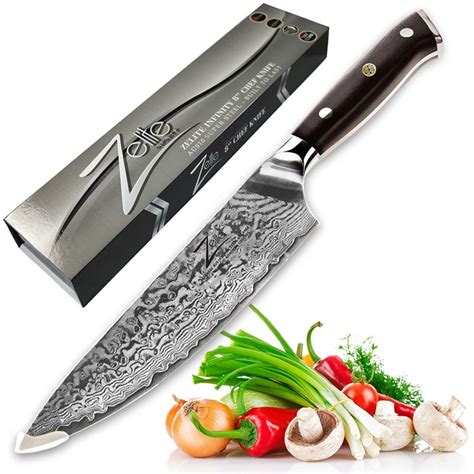 chef knife damascus series knives zelite infinity alpha royal inch kitchen chefs japanese