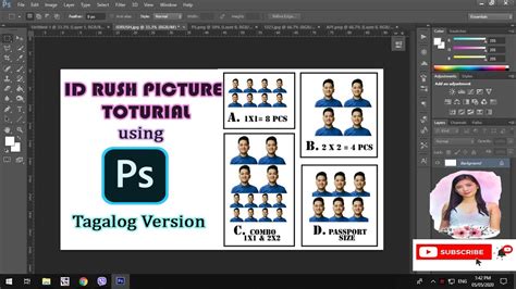 RUSH ID PICTURE Using Photoshop CS TAGALOG VERSION EASY And FAST Learn YouTube