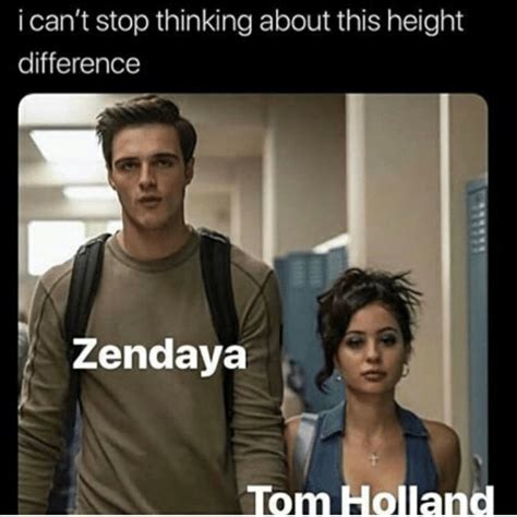 Far from home right from when the shooting of the movie started. I Can't Stop Thinking About This Height Difference Zendaya ...