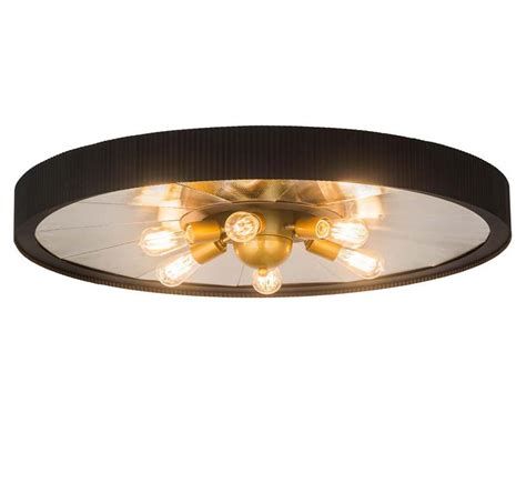 Tennessee 36″ Dia Extra Large Arts And Crafts Flush Mount Ceiling Light