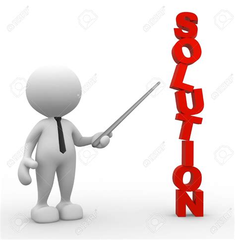 3d People Man Person Pointing A Solution Stock Photo Picture And