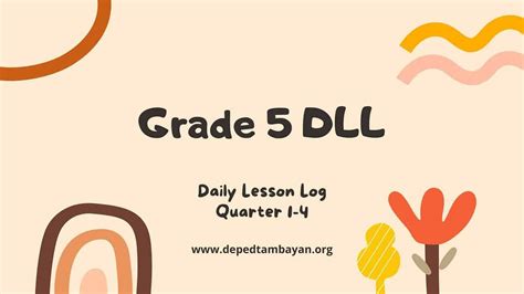 GRADE 5 DLL Daily Lesson Log Compilation SY 2023 2024