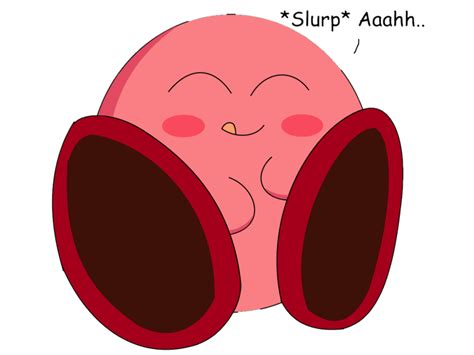 Kirby A Tummy Rubbin Puffball Himself By Kirbystarwarrior123 On