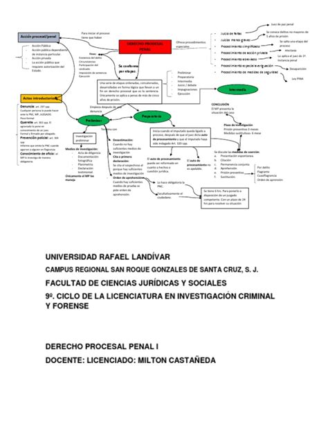 Mapa Conceptual De Las Etapas Del Proceso Penal Mexicano Donos