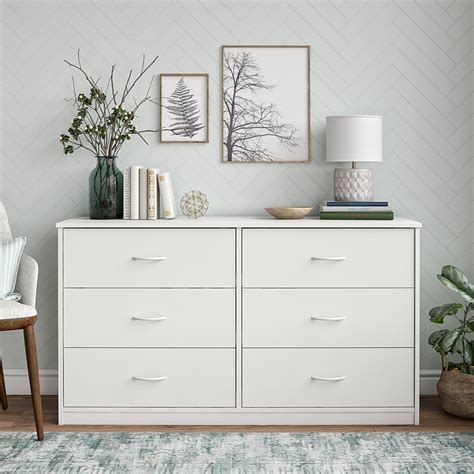Buy Mainstays Classic 6 Drawer Dresser White Online At Lowest Price In