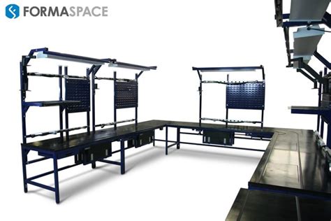 U Shaped Esd Workbench Project Formaspace These Workbenches Were