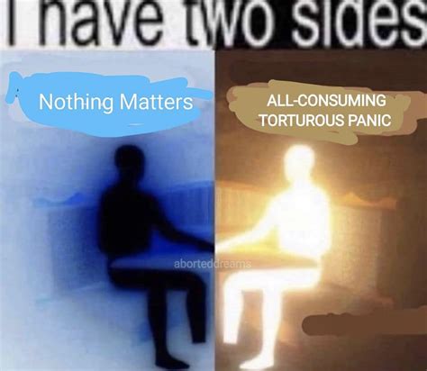 Nothing Matters I Have Two Sides Know Your Meme