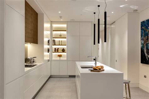 13 Examples Of Bright White Contemporary Kitchens Contemporist