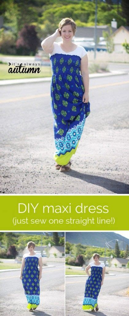 You Can Make This Gorgeous Maxi Dress By Sewing Just One Seam Click