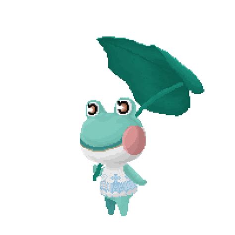 The Frog Is Holding An Umbrella Over His Head