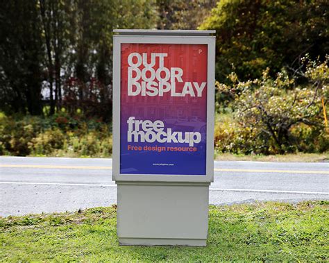 Free Outdoor Vertical Advertising Billboard Mockup Pixpine