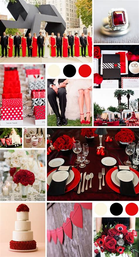 Red Black And Ivory Wedding Ideas Cant Help But Think Of Mickey And
