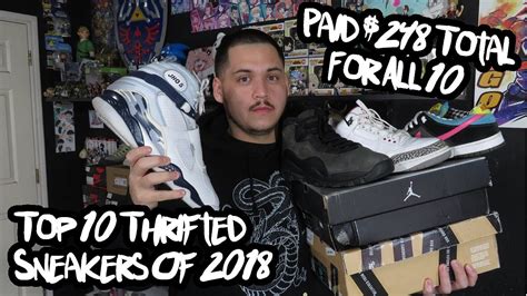 Top 10 Thrifted Sneakers Of 2018 I Paid 248 Total For All 10 Youtube