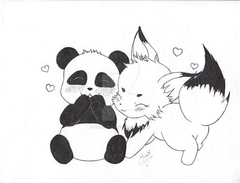 The Love Story Of The Fox And Her Panda By Badw0lfoutlaw On Deviantart