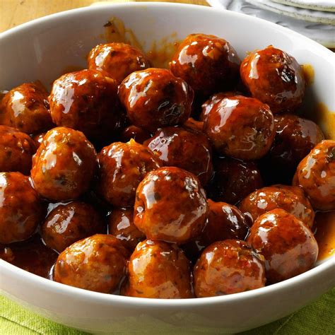 Sweet And Spicy Asian Meatballs Recipe Taste Of Home