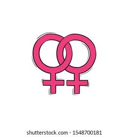 Signs Gender Icon Notation Lgbt Community Stock Vector Royalty Free