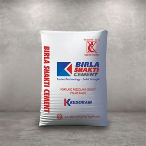Ppcpozzolana Portland Cement Birla Shakti Ppc Cement Packaging Size