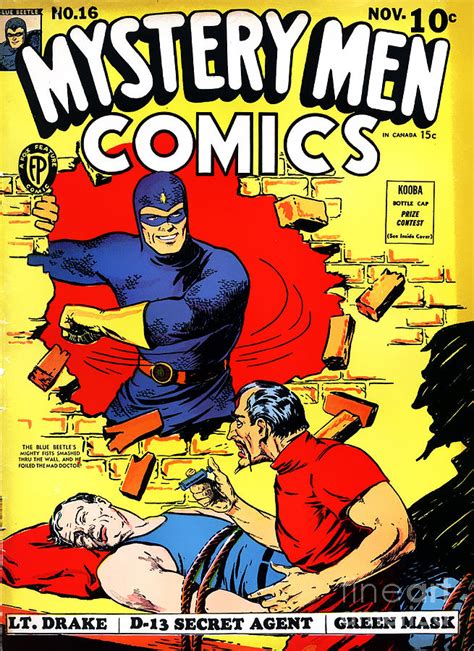 Classic Comic Book Cover Mystery Men Comics 1200 Photograph By