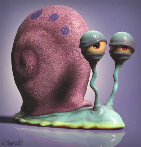 Gary The Snail By Wilhughes Caricature 3d Cgsociety