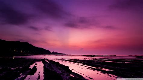 Love the effect on the sky! Download Purple Night Sky Wallpaper 1920x1080 | Wallpoper ...