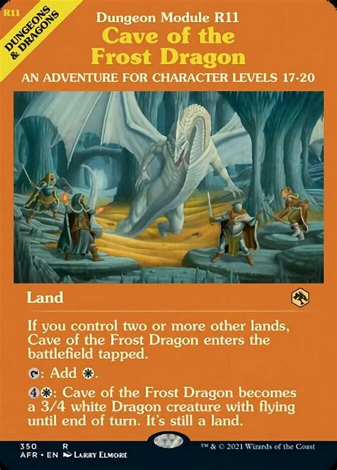 Cave Of The Frost Dragon Dungeon Module Price Adventures In The