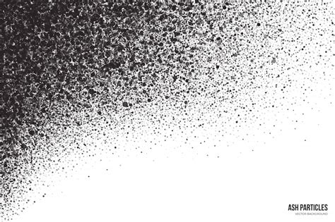 Premium Vector Abstract Vector Ash Particles On White Background