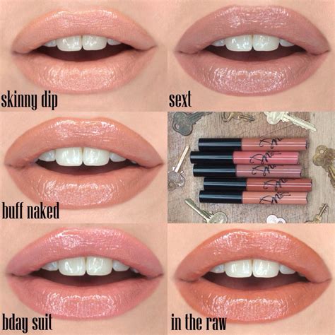 DNA Nude Collection Lip Gloss All 5 Pieces Bday Suit In The